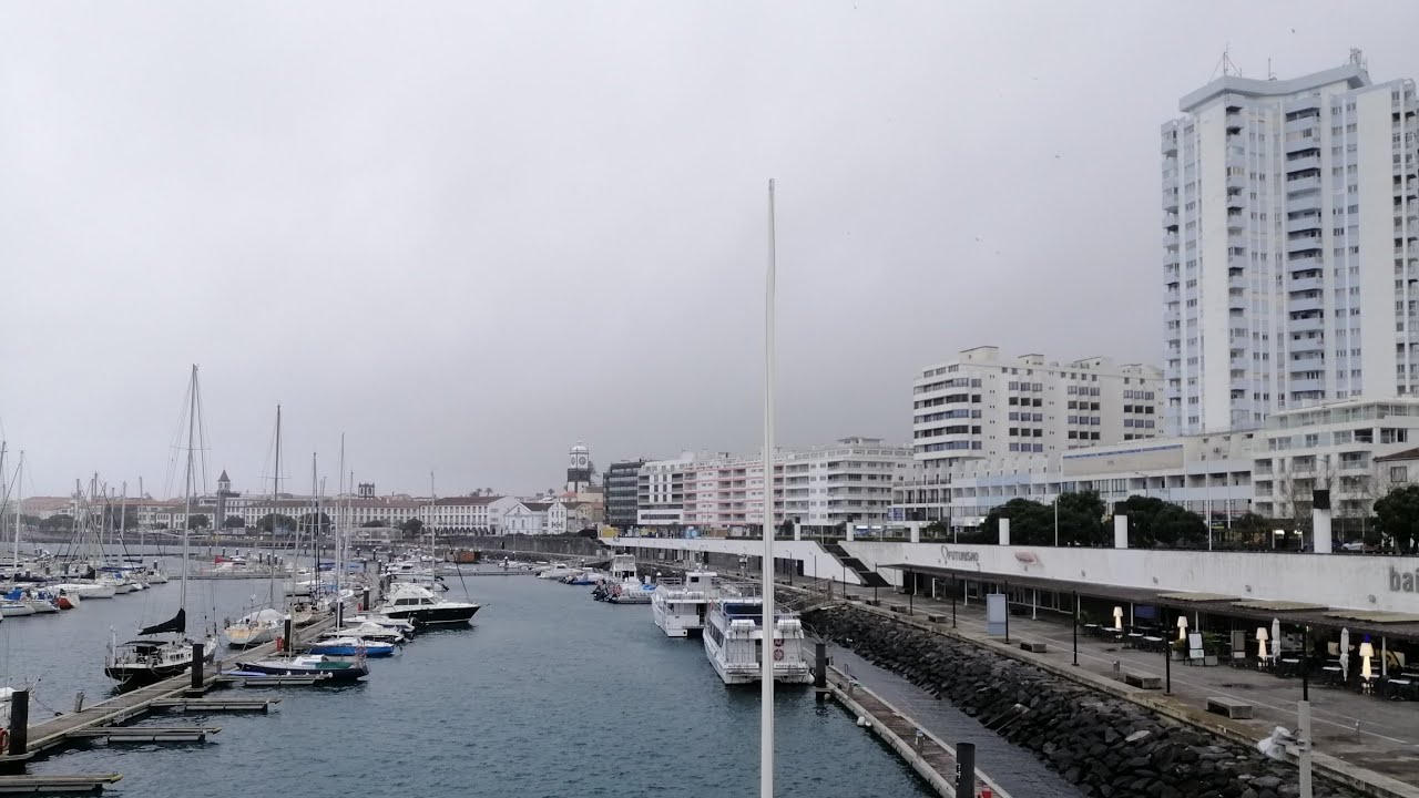 LIVE: Ponta Delgada Walk on rainy Saturday Afternoon, Azores Sao Miguel Portugal - 10.02.2024 #IRL