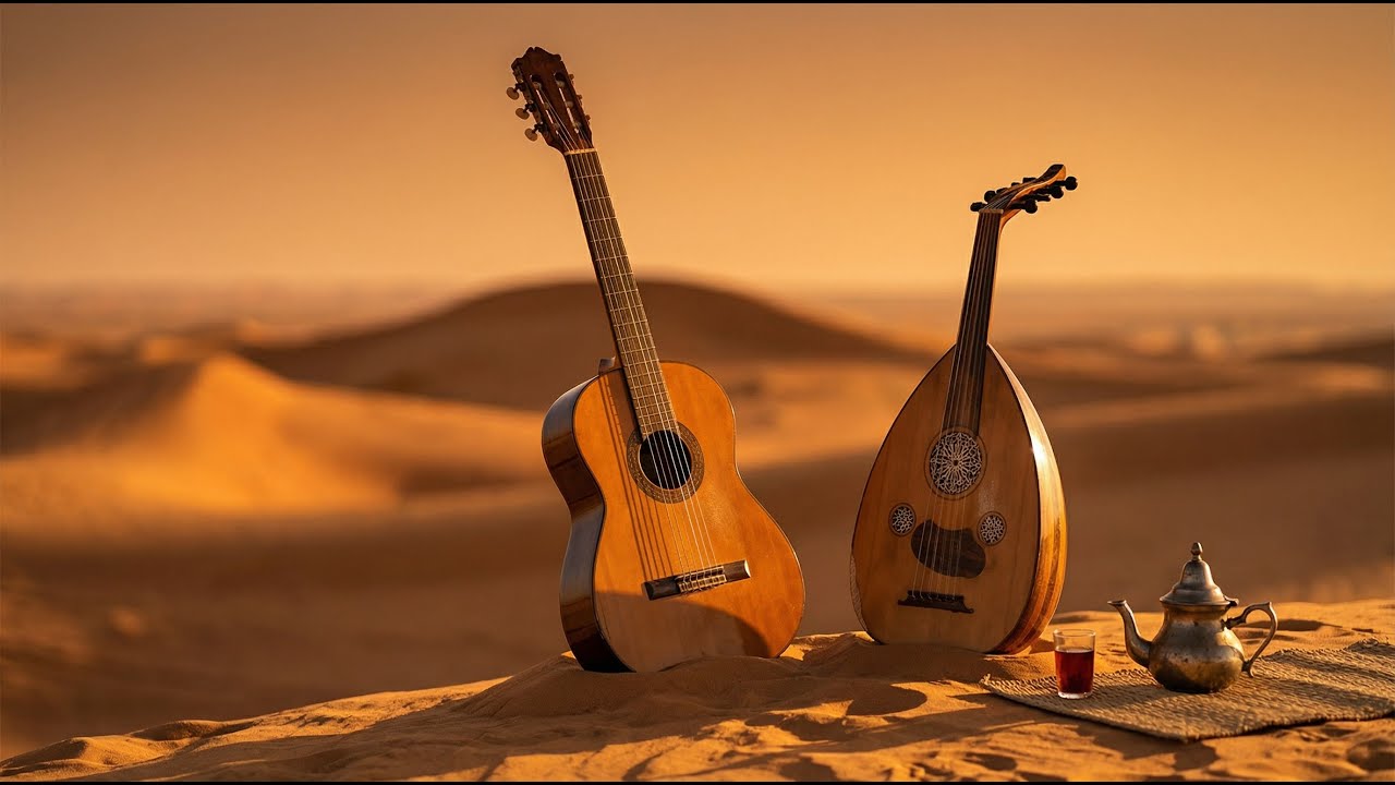 Melt Into Calm – Spanish Guitar & Arabic Oud Flamenco Rumba for Relaxation