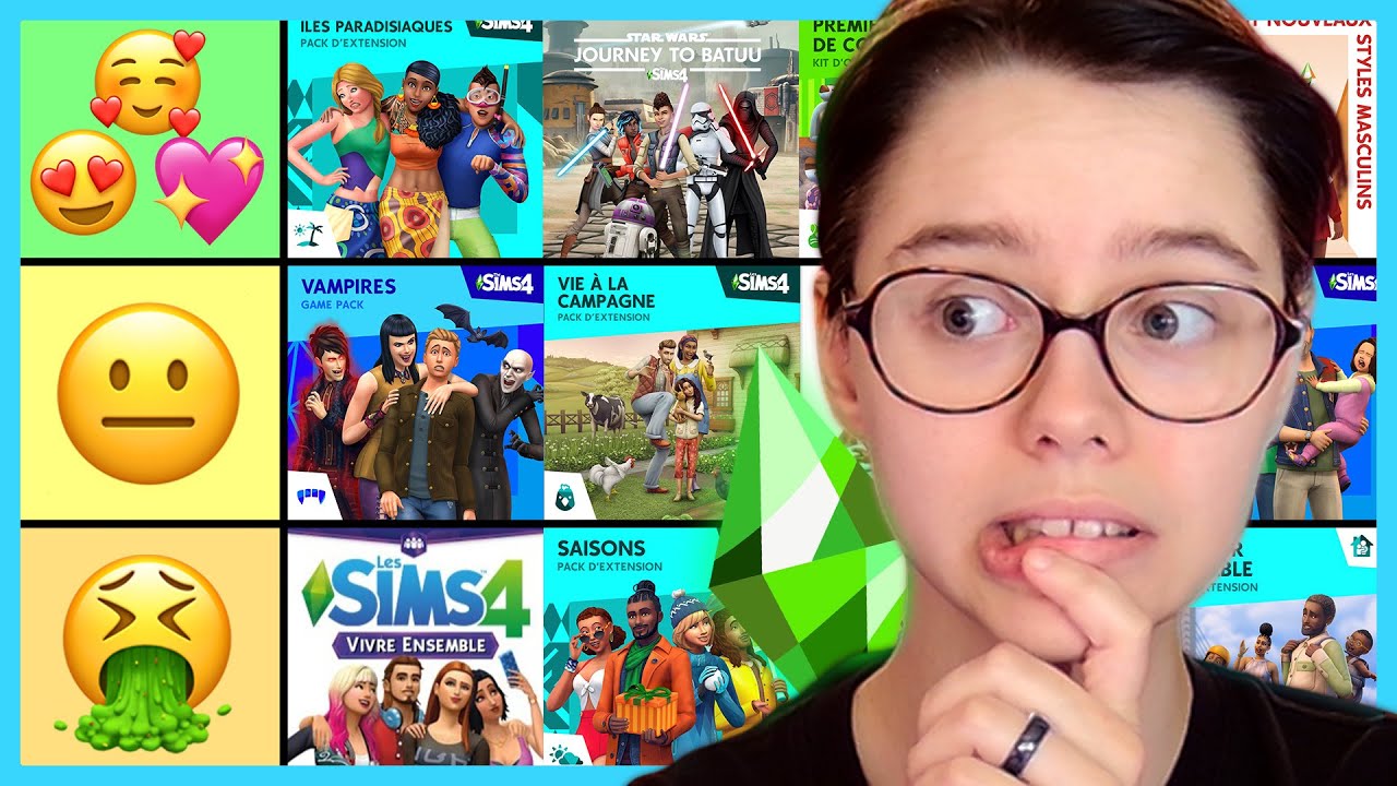 Je note TOUS LES PACKS des Sims 4 (et vous allez me d&eacute;tester)