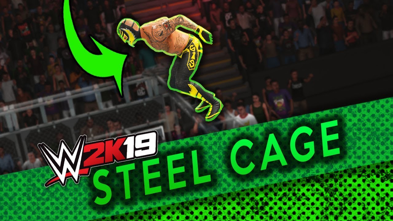 How to jump off steel cage wwe 2k19
