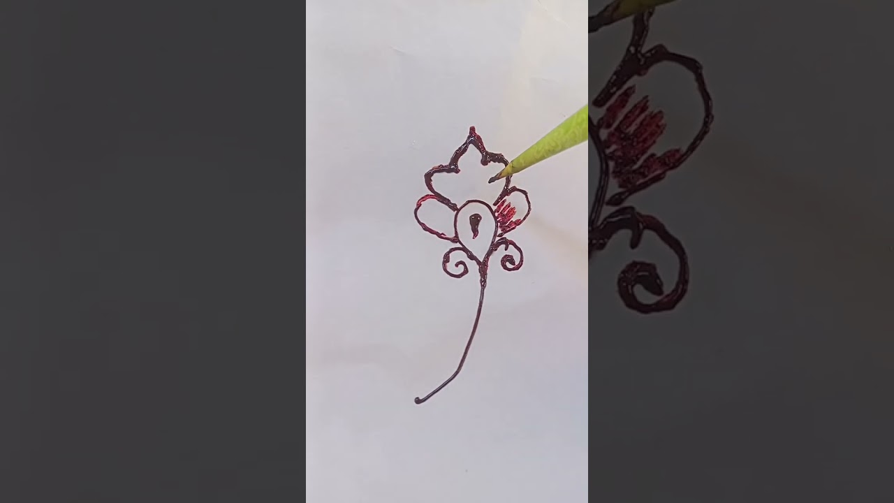 نقش الحناء رشمة بسطة و سهلة