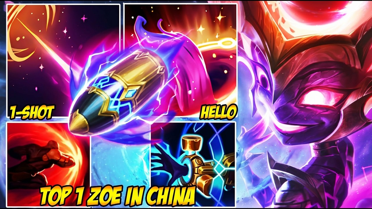 WILD RIFT CHINA TOP 1 ZOE - HOW IS ZOE THIS STRONG? ONE-SHOT EVERYONE