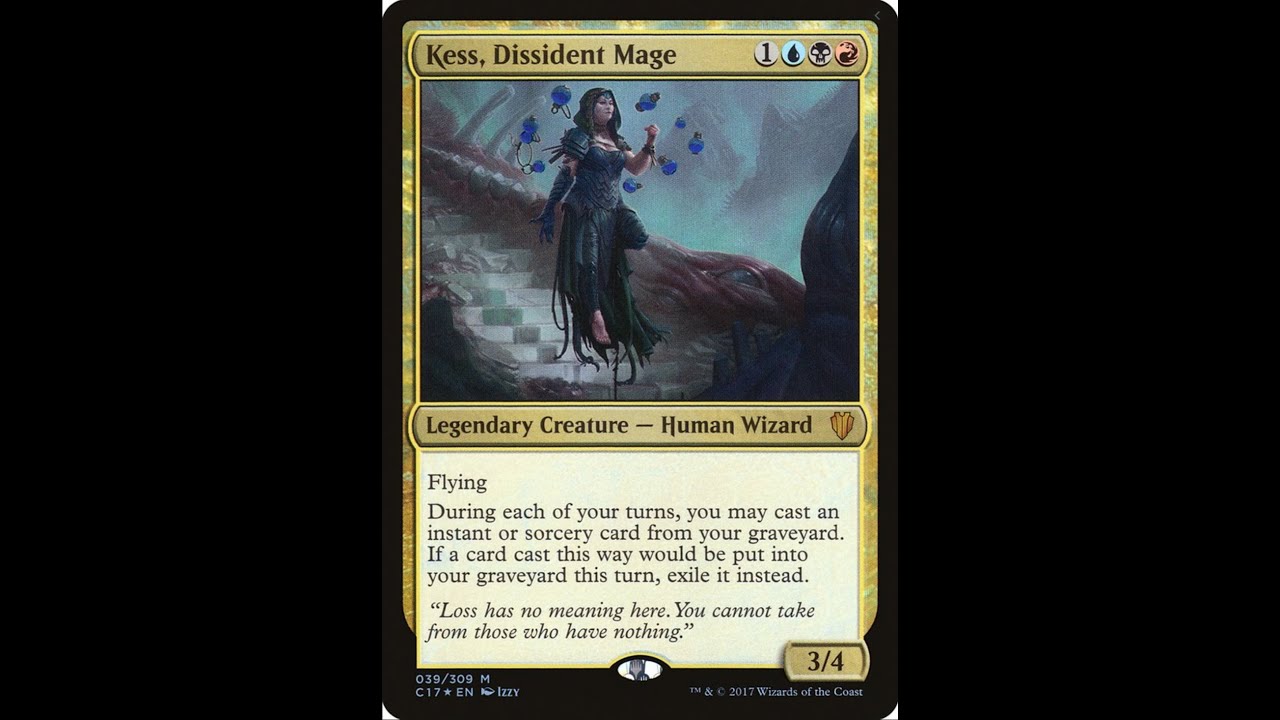 EDH MTG Magic Commander ***Kess, Dissident Mage Deck Tech!!!***