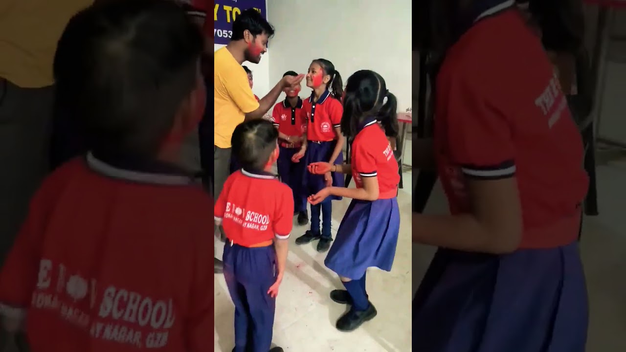 Holi Celebration in School | the nova school #viral #trending @novastudycentre