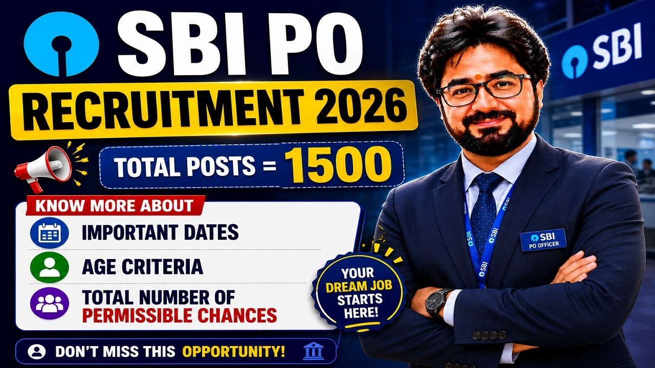 SBI PO Vacancy 2026 || SBI PO Number of Attempts #sbipo #sbi