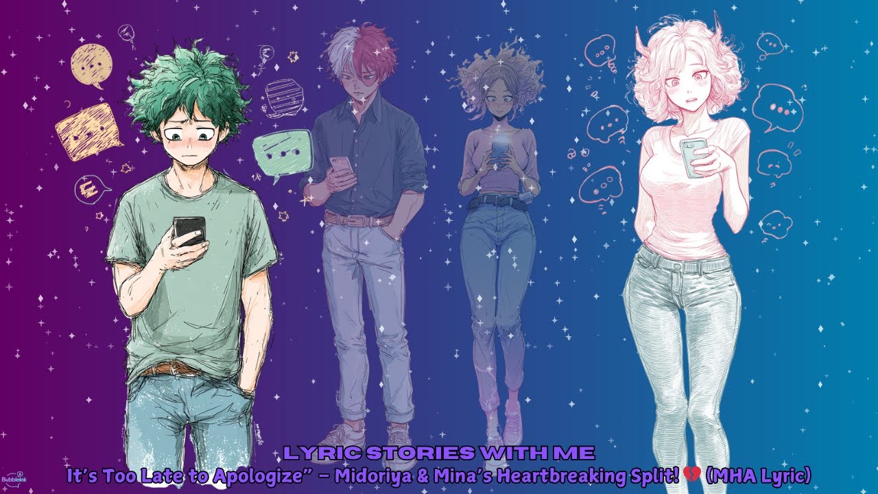 It’s Too Late to Apologize” – Midoriya & Mina’s Heartbreaking Split! 💔 (MHA Lyric)