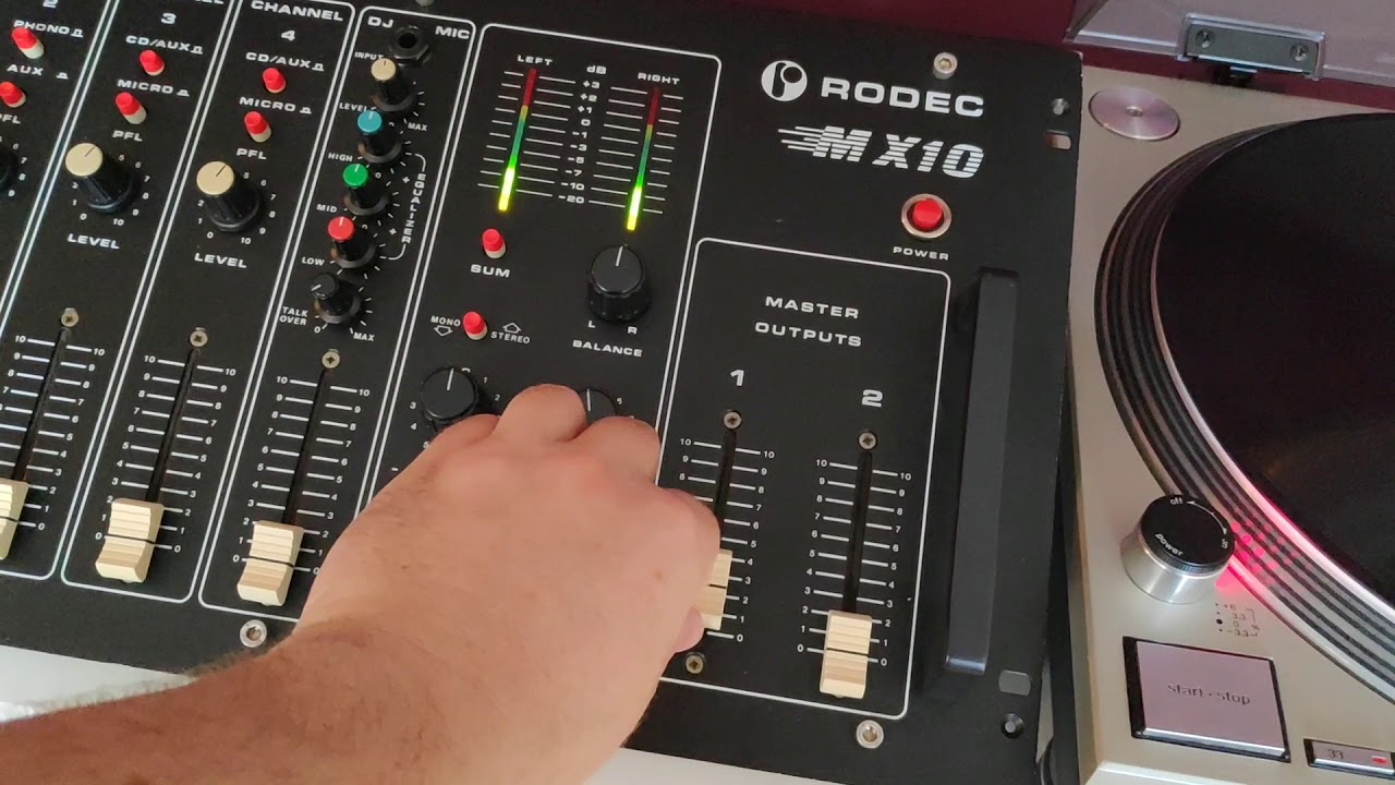 Rodec MX-10 + SL1200MK2 + JBL 4311