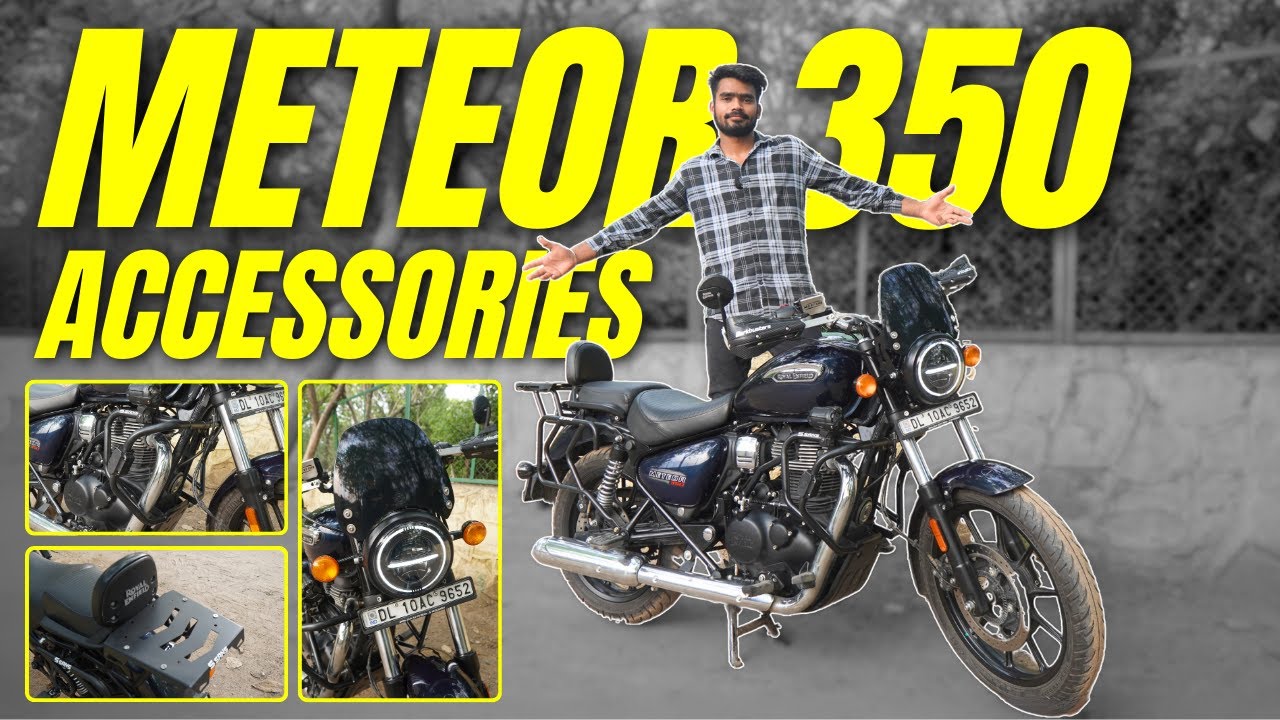 Royal Enfield Meteor 350 Premium Accessories 🔥😍 | Meteor 350 | 