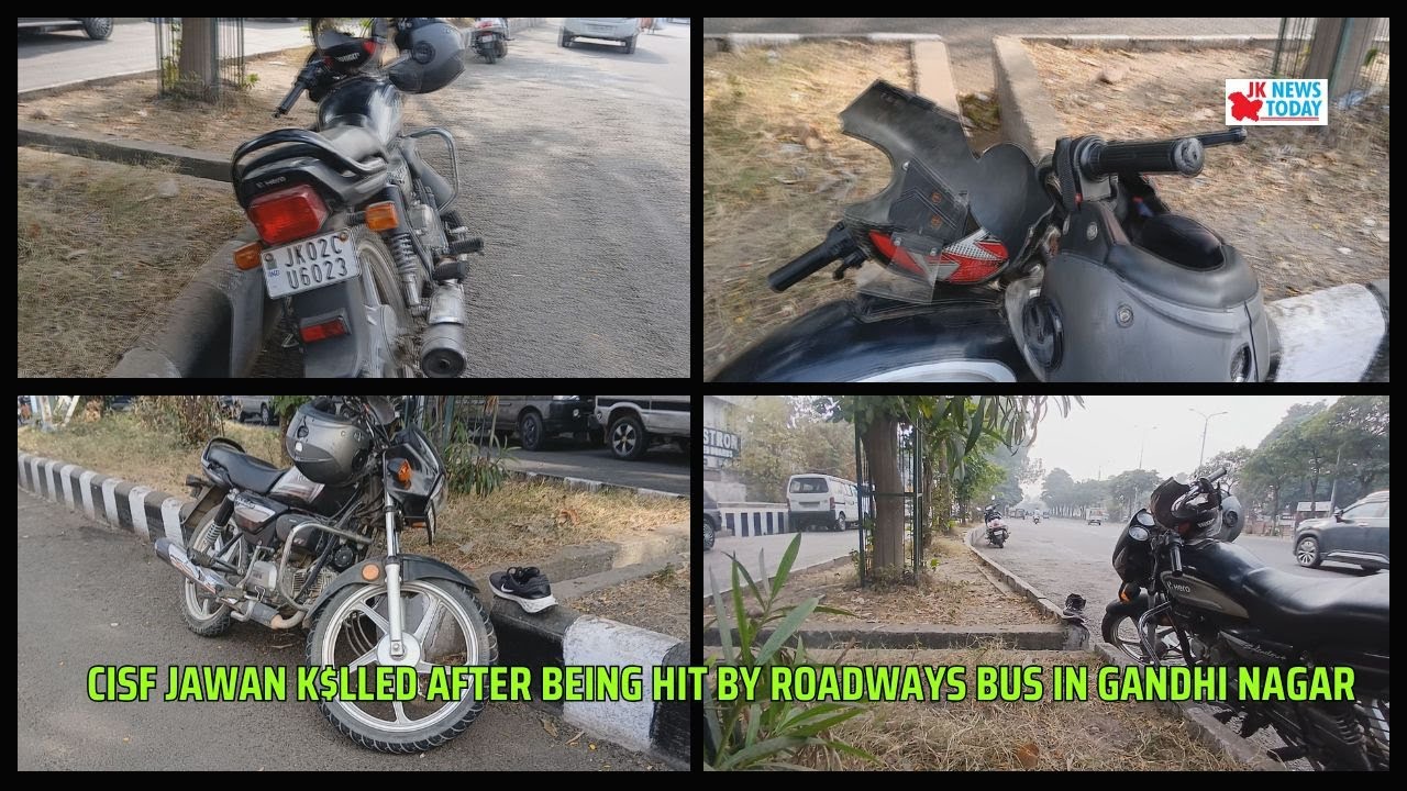 CISF Jawan K$lled After Being Hit by Roadways Bus in Gandhi Nagar | JK News Today