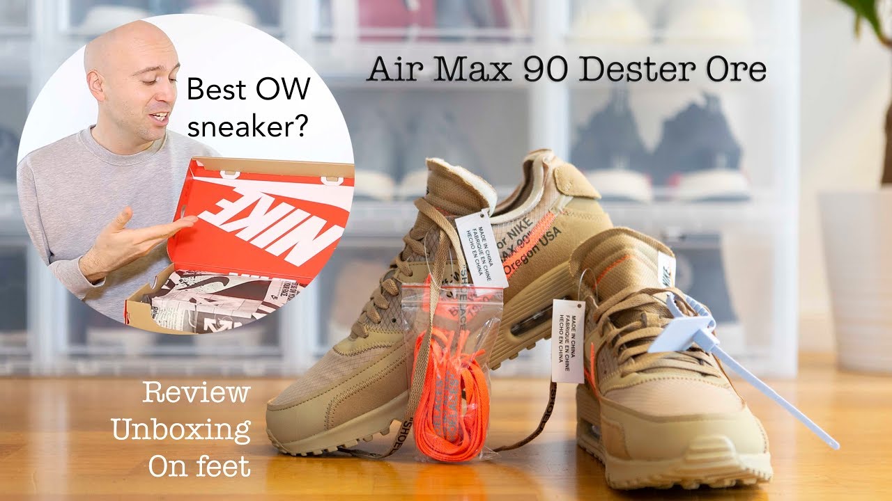Off White Air Max 90 Desert Ore - Unboxing + Review + On Feet - Mr Stoltz 2019