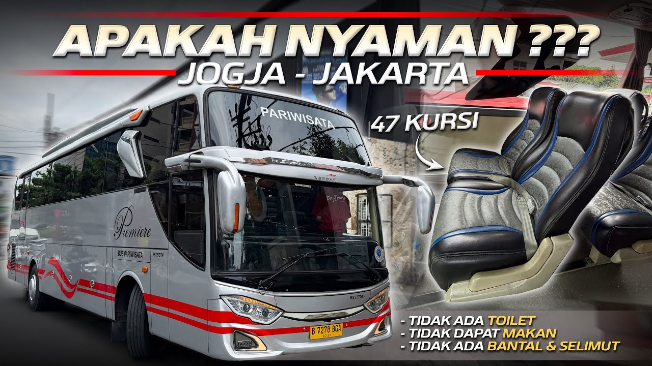 TIKET HAMPIR SETENGAH JUTA RUPIAH, TANPA TOILET😁‼️Trip Jogja - Jakarta with Daytrans Bus White Horse