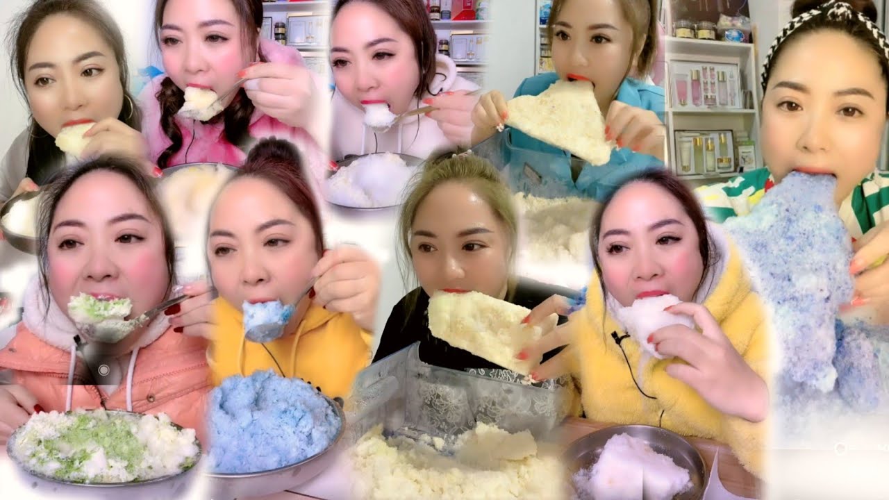 ❄️«ASMR REFROZEN ICE EATING LOUD SQUEAKY & SOFT BITES (Only Bites)»❄️