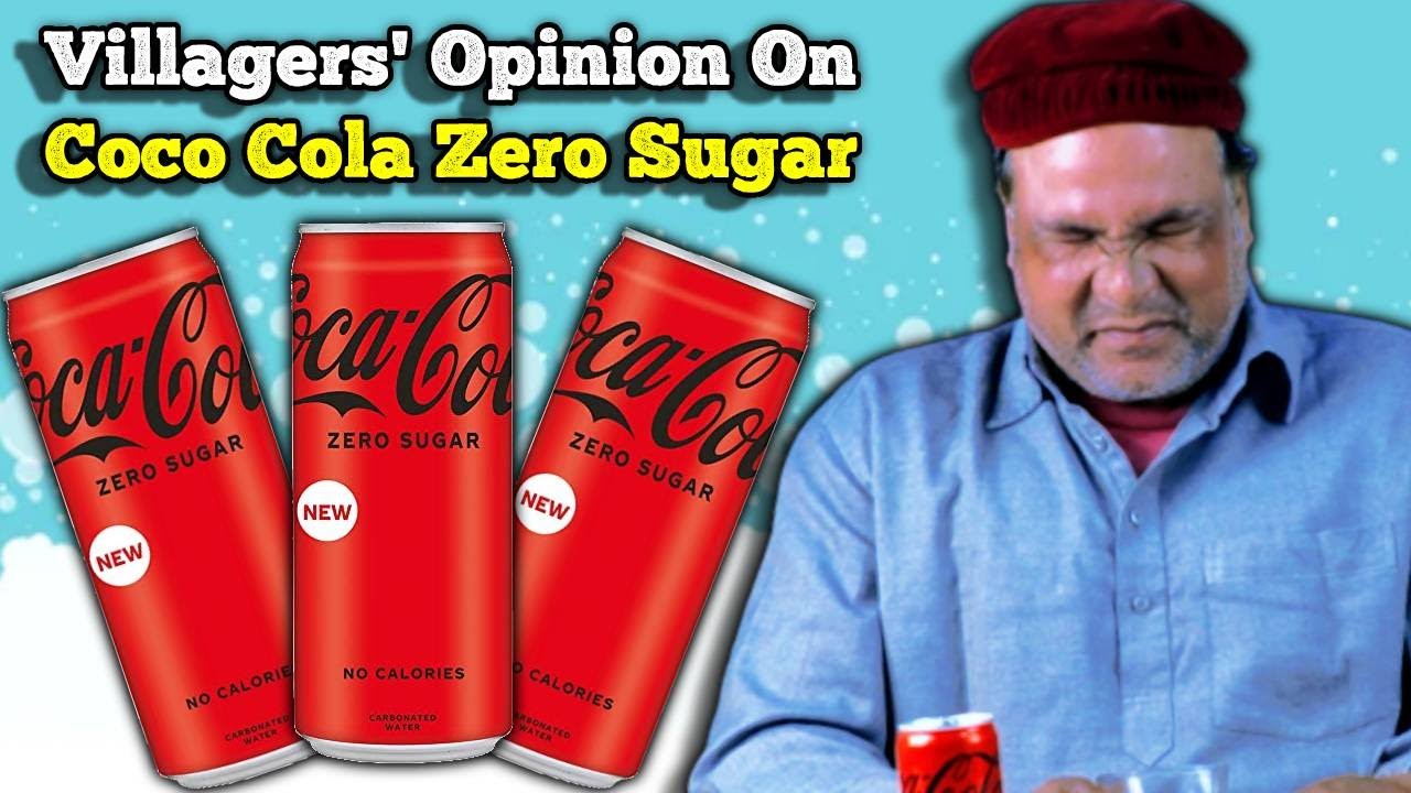 Villagers Try Coca Cola Zero Sugar ! Tribal People Try Coca Cola Zero Sugar