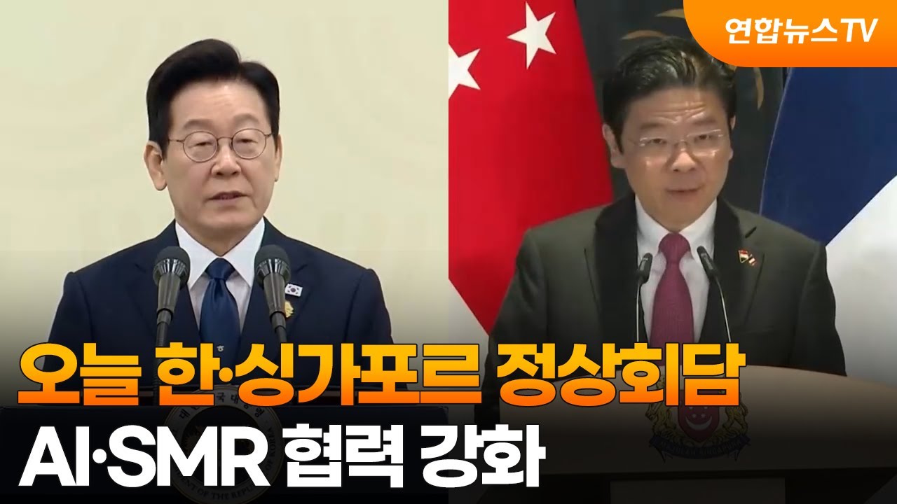 오늘 한·싱가포르 정상회담…AI·SMR 협력 강화 / 연합뉴스TV (YonhapnewsTV)