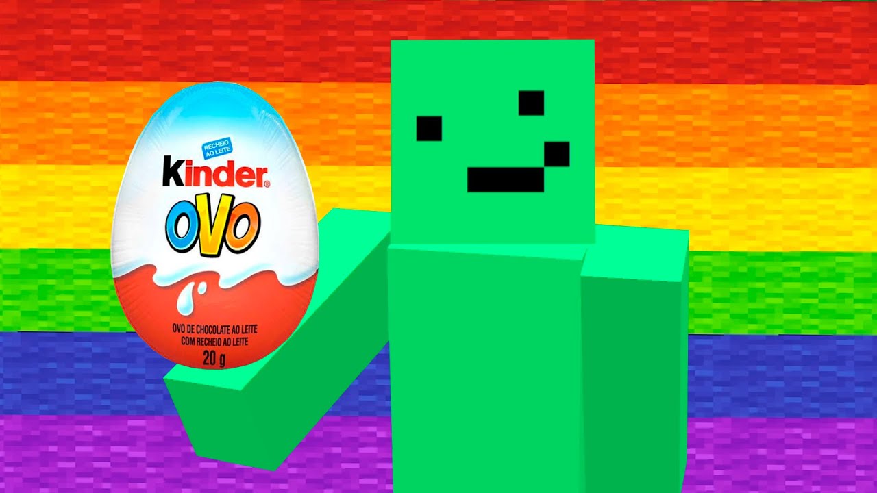 O KINDER OVO PROÍBE A COR NO MINECRAFT!