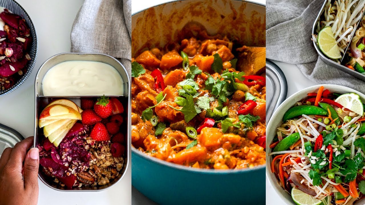 🍂 EASY AUTUMN 4 DAY VEGAN MEAL PREP 🍂 with full measurements