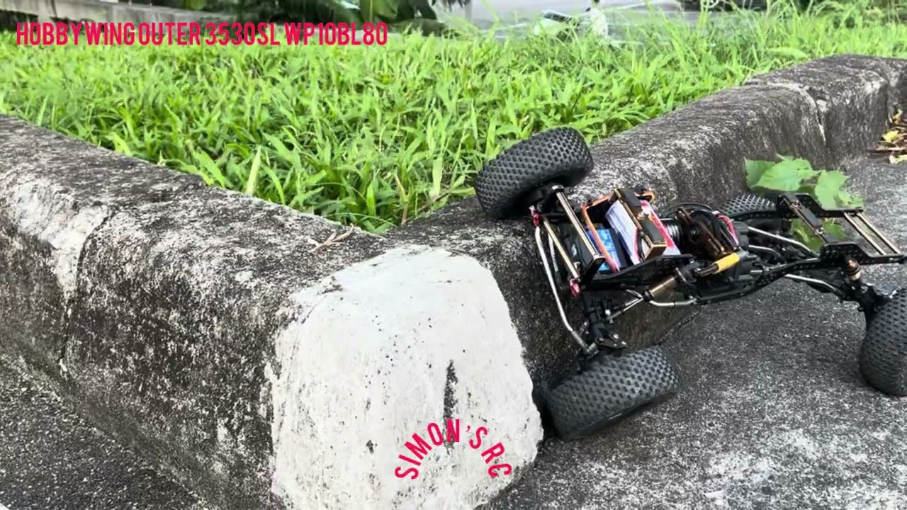 Hobbywing outer 3530sl wp10bl80 好盈外轉馬達測試