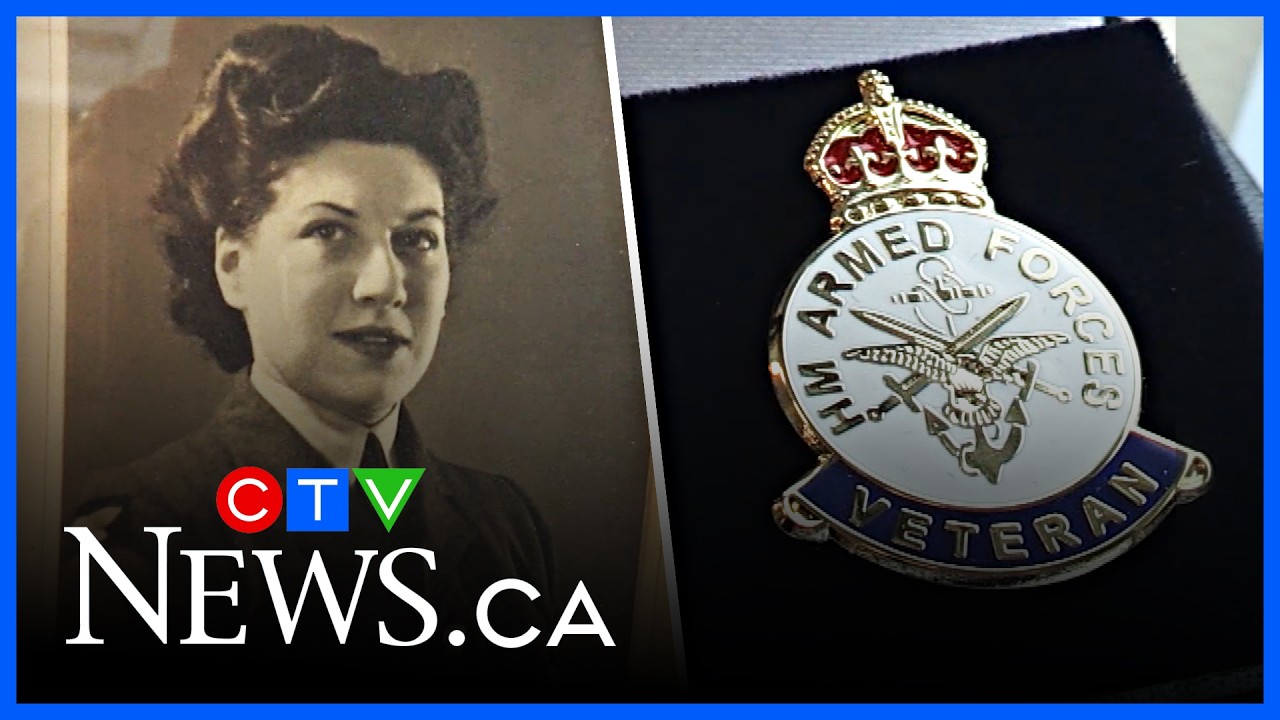 Wellington County woman receives medal earned during Second World War