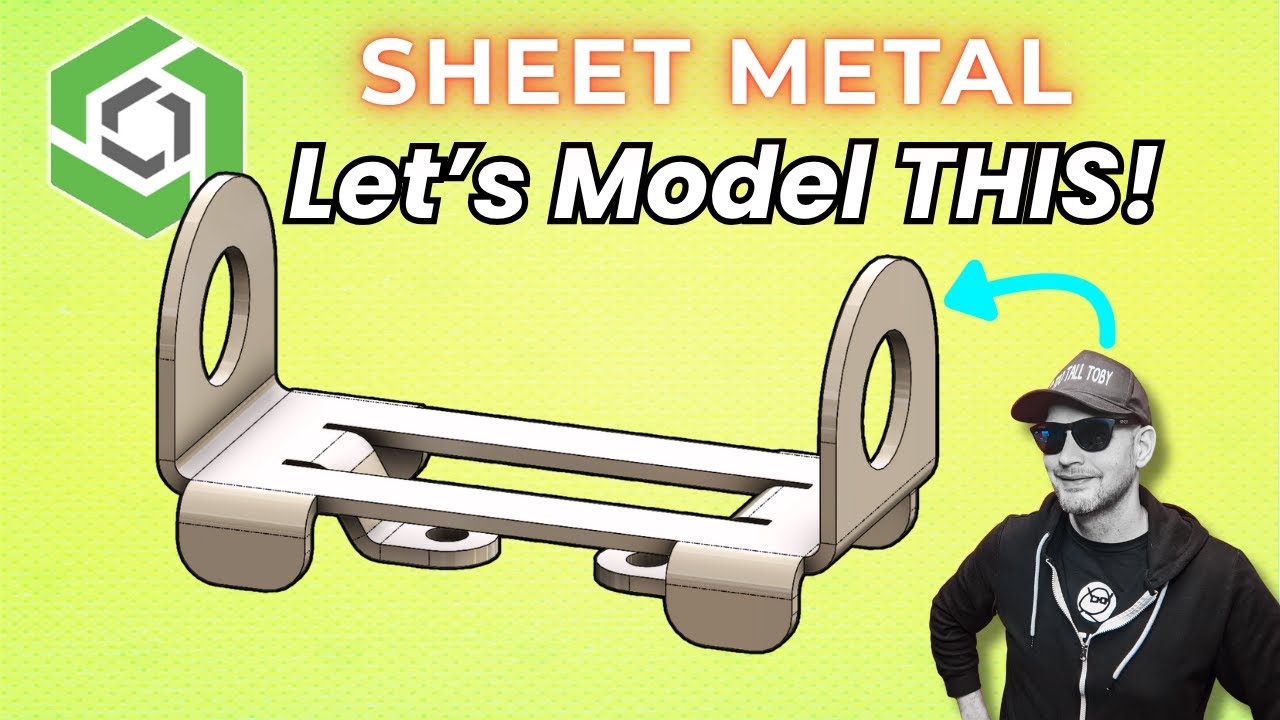 Onshape Sheet Metal Tutorial 🔥Partial Flange, Sketch Bend, How to Jog🔥