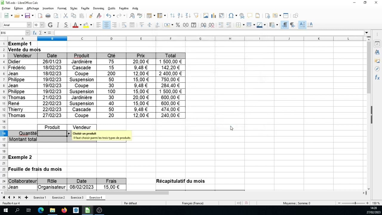 Tuto vidéo : Créer des listes déroulantes (Validité) dans LibreOffice Calc