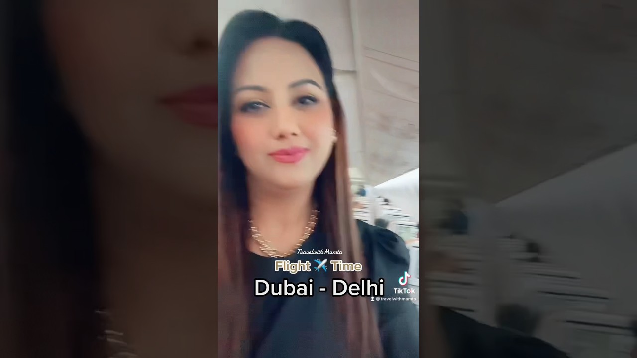 Dubai To Delhi Flight ✈️ | #mamtasachdeva #travelwithmamta #dubailife #dubai #trending