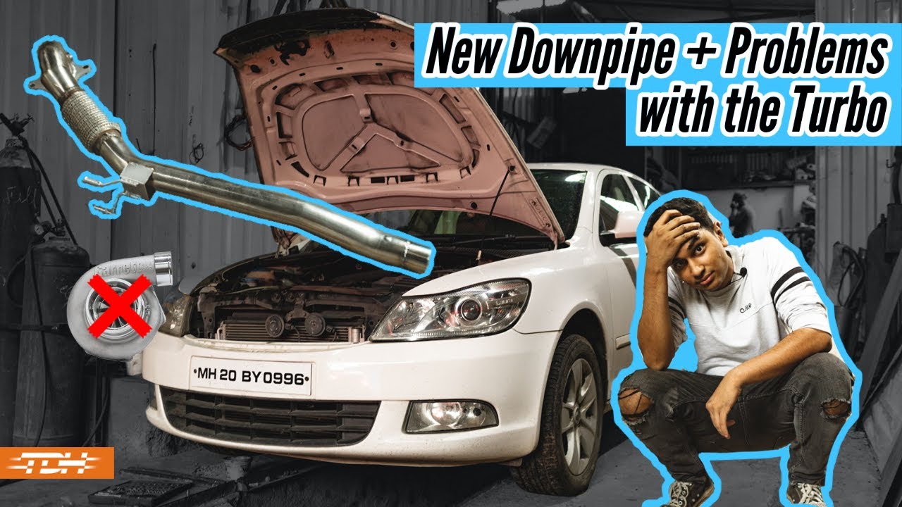 Skoda Laura gets Performance Stainless Steel Downpipe + Oil leaks from the turbo! | #ProjectLaura