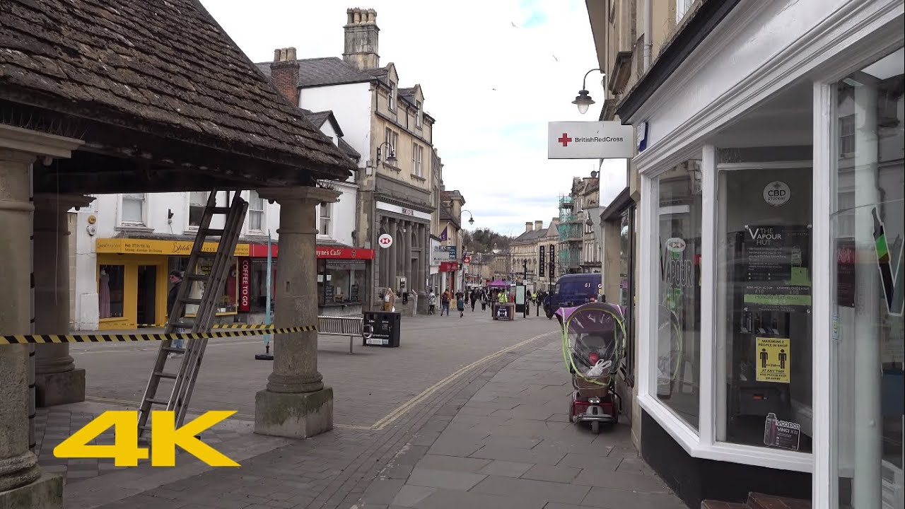 Chippenham Walk: Town Centre【4K】