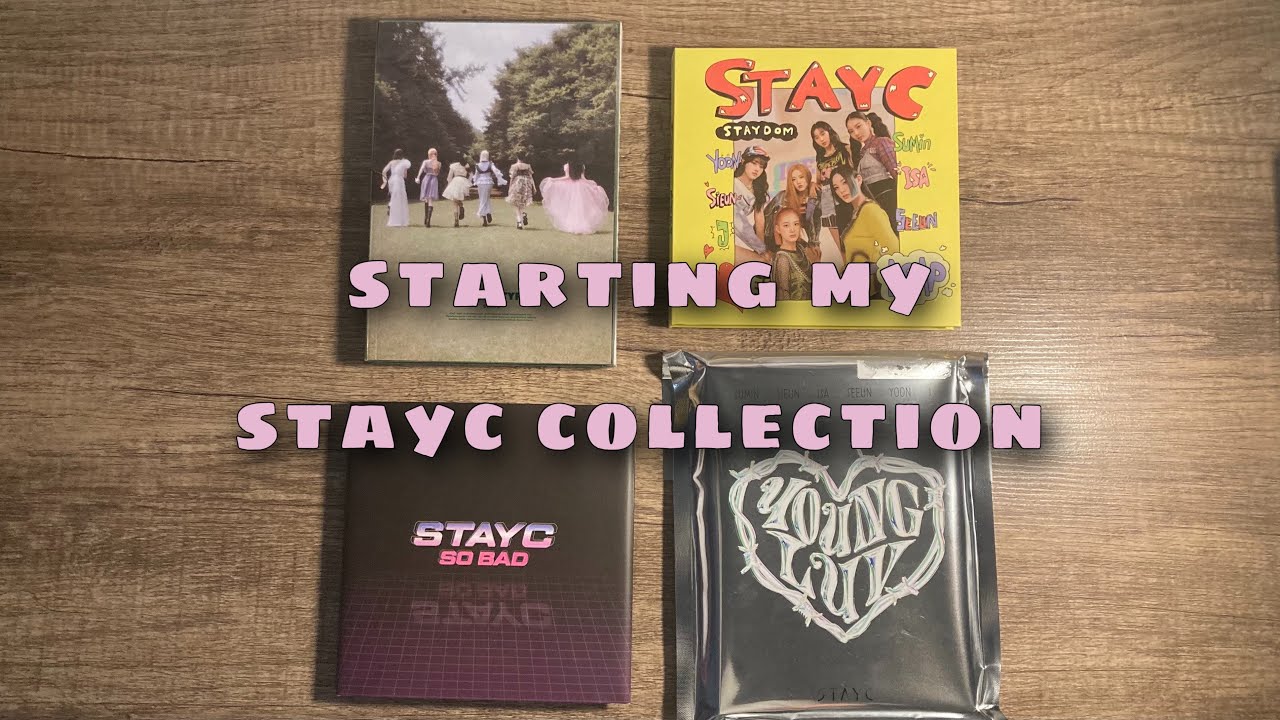 Unboxing Stayc’s discography ( full unboxing of young luv )