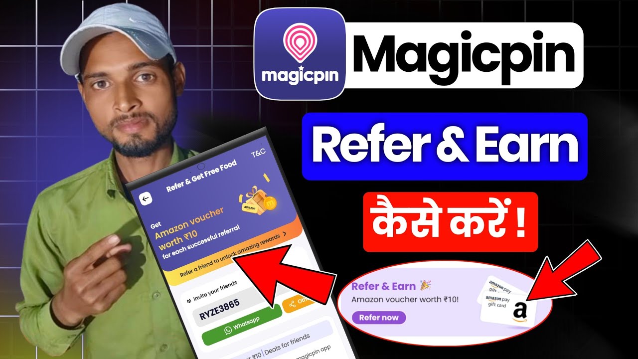 Magicpin App Refer and Earn Amazon Pay Gift Card Free | Magicpin App Amazon Pay Balance Free Update