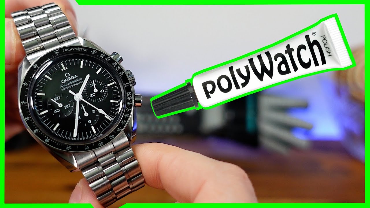 Удаление царапин на Omega Speedmaster Hesalite &mdash; руководство по Polywatch