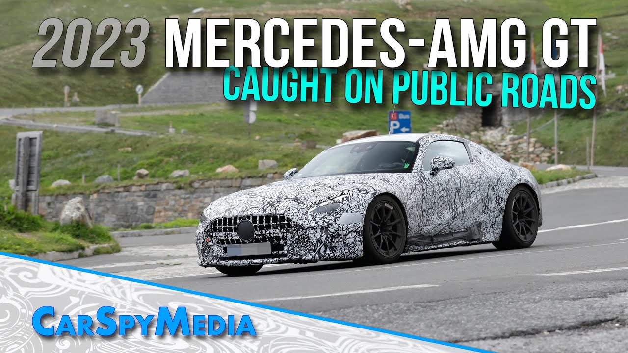 2023 Mercedes-AMG GT Successor V8 Powered Prototype Caught Testing In The Alps