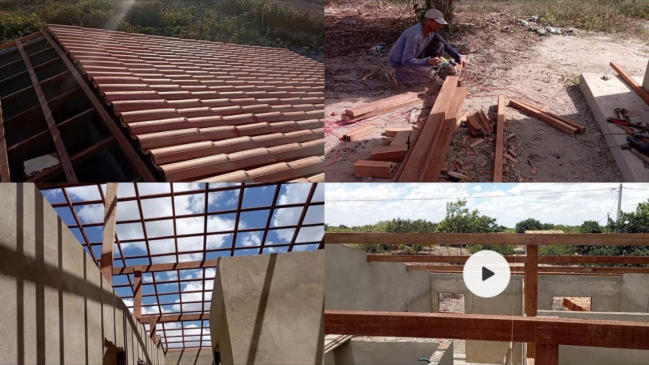 Como fazer um telhado de casa bem alinhado, será que ficou bom?