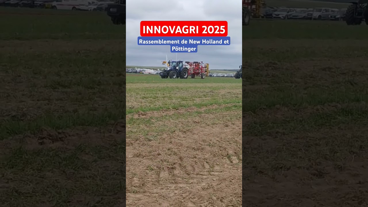InnovAgri 2025- d&eacute;monstration de P&ouml;ttinger avec New Holland et Valtra #newholland #valtra #p&ouml;ttinger