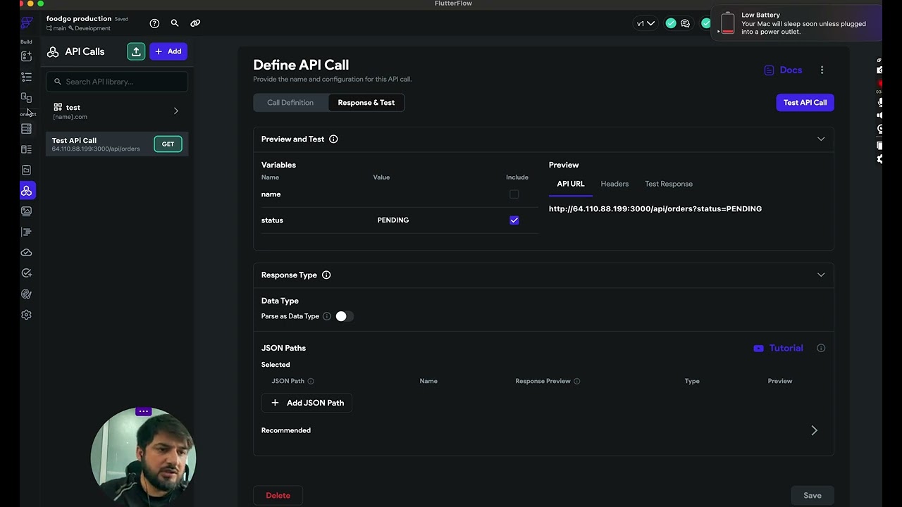 Passing Query Parameters From Screen to an API Call | FlutterFlow