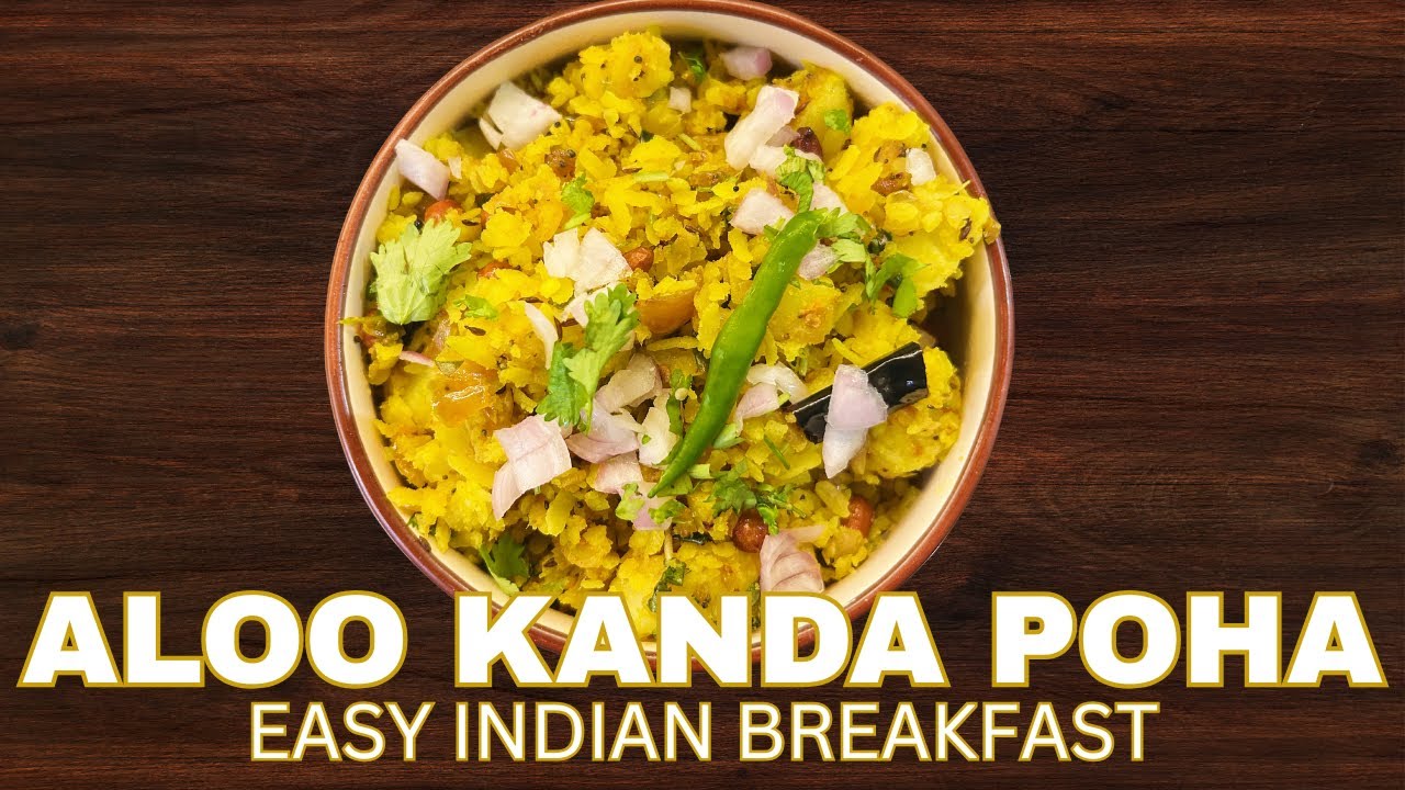 Indian Poha with Potatoes & Onions | Easy 15-Minute Breakfast