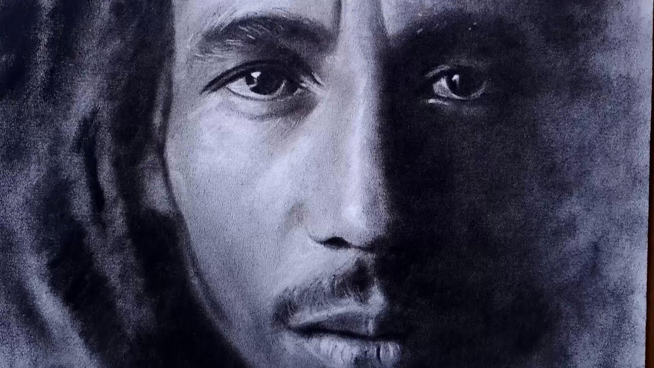 Bob Marley - Charcoal Drawing