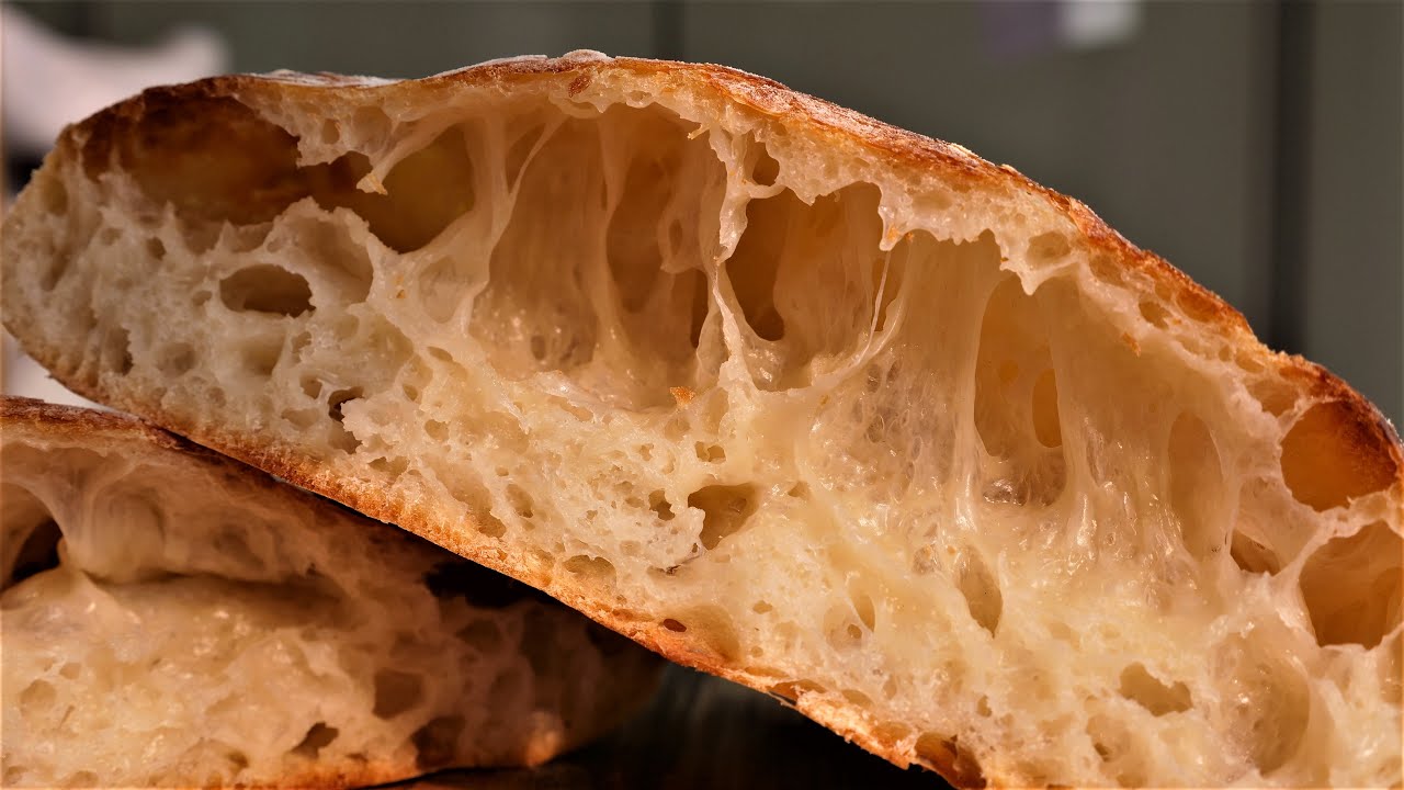 100% Very High Hydration Sourdough Bread｜Natural Fermentation｜Success? failure?