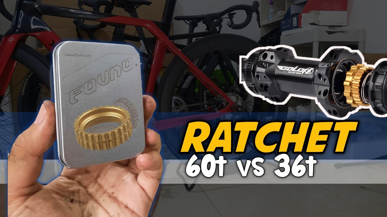 Tes Star RATCHET KIT 60T FOVNO❗ Ganti part DT Swiss ke Goldix Freehub