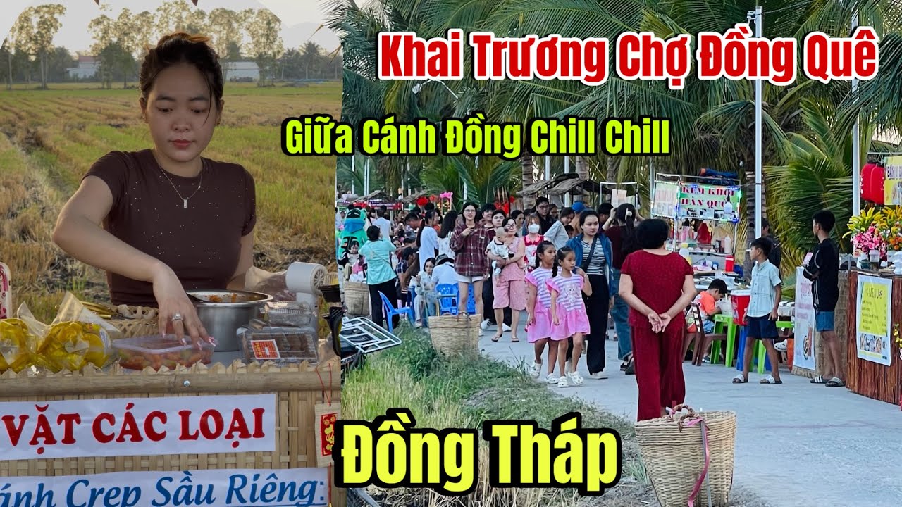 Độc Đáo Khai Trương Chợ Đồng Quê Giữa Cánh Đồng Ở Miền Tây Nhộn Nhịp Chuẩn Bị Tết Bính Ngọ 2026