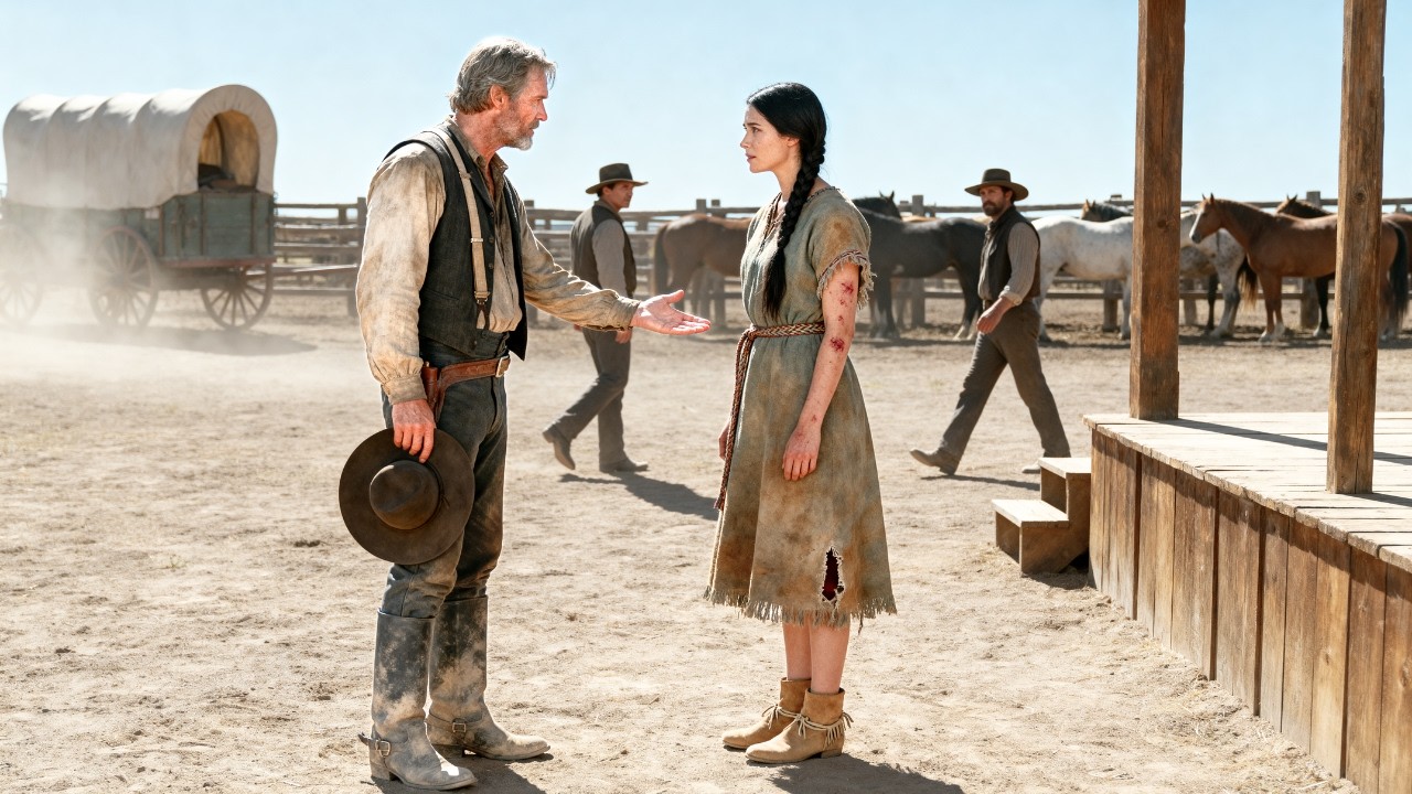 No One Wanted The Broken $2 Apache Woman—Until The Lonely Rancher Took Her In As His Own Family