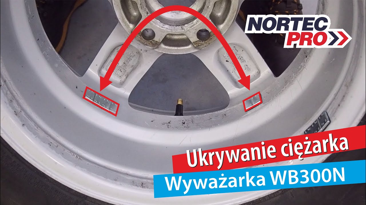 Nortec PRO WB300N- ukrywanie ciężarków za ramionami | hiding weights behind his spoke wheels