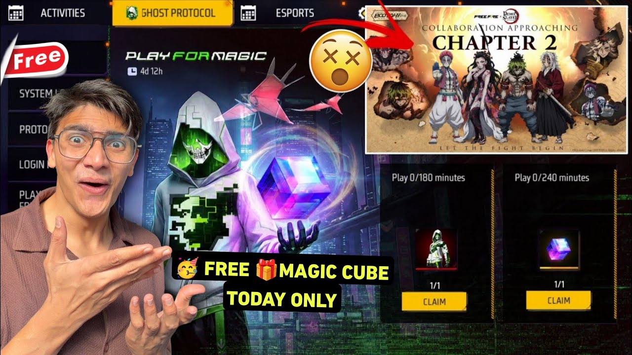 HOW TO CLAIM FREE MAGIC CUBE TODAY NEW EVENT 🥳 | FREE FIRE FREE MAGIC CUBE EVENT | FREE FIRE INDIA