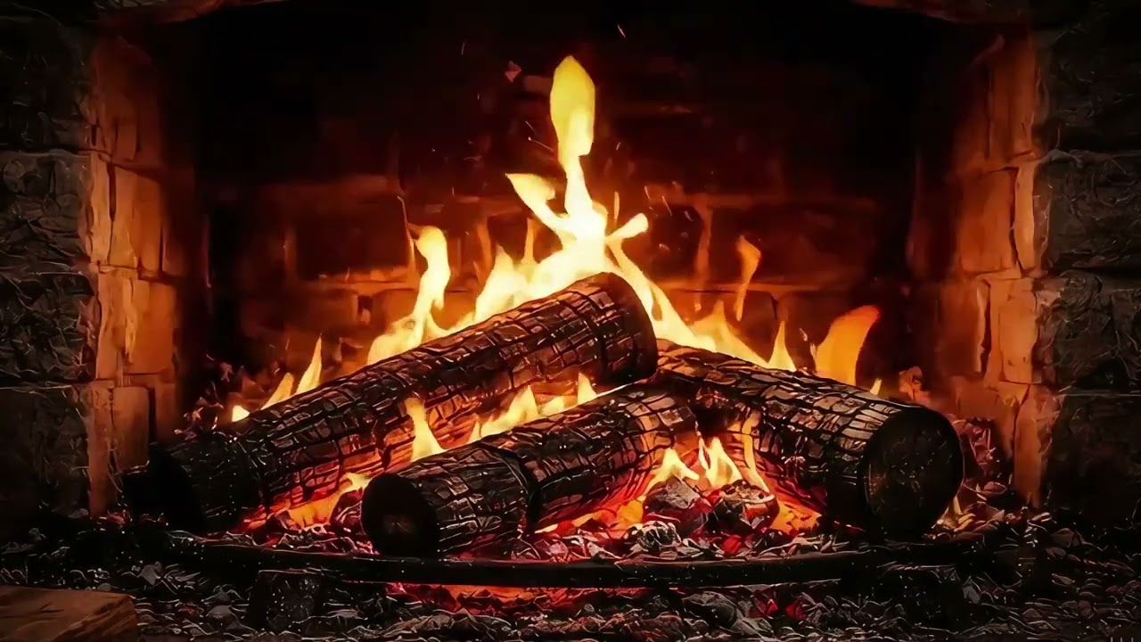 1 Hour Soft Ember Fireplace for Deep Sleep 🔥 Calm Night Fire Sounds (No Music)