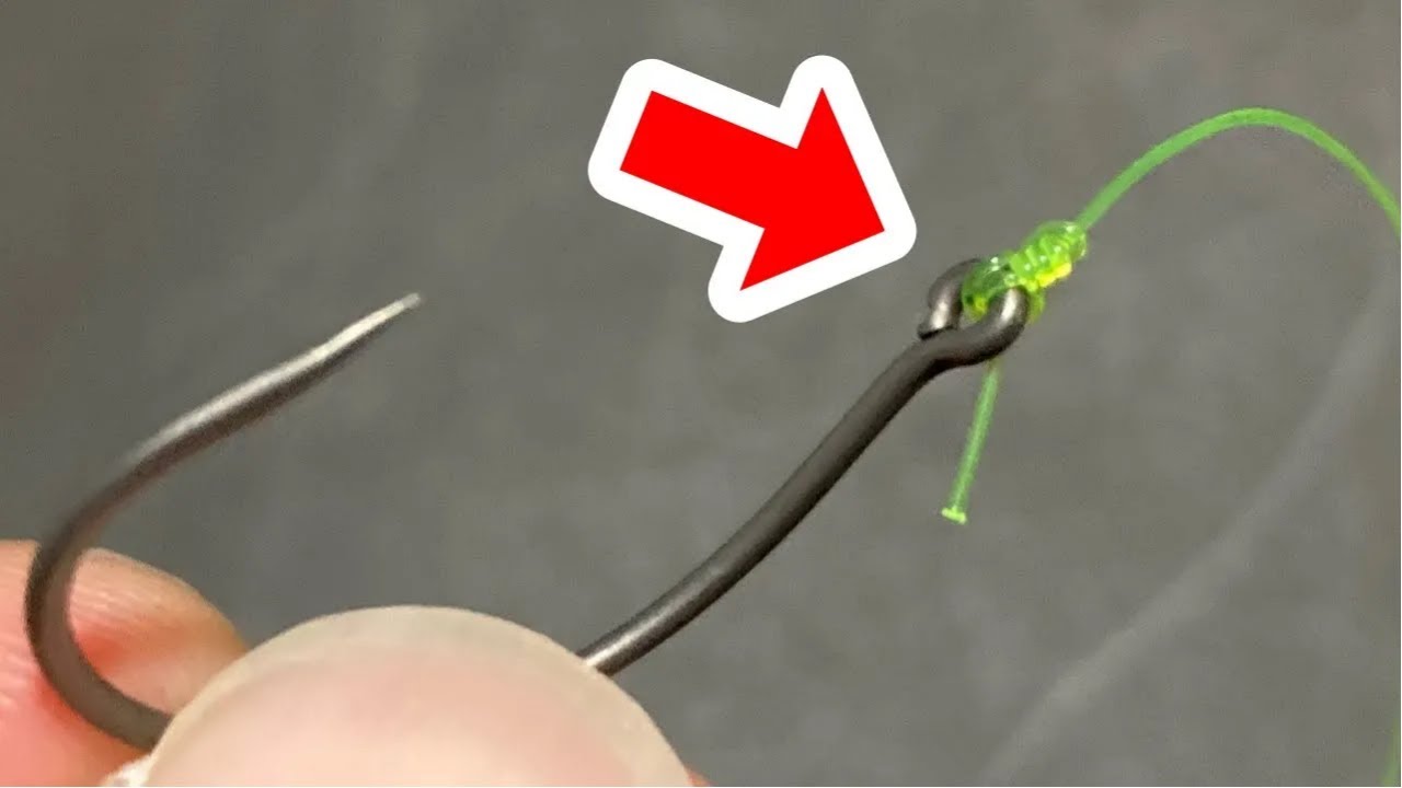 管付き針の結び方！簡単で最強なオーソドックスなラインの結び方です
