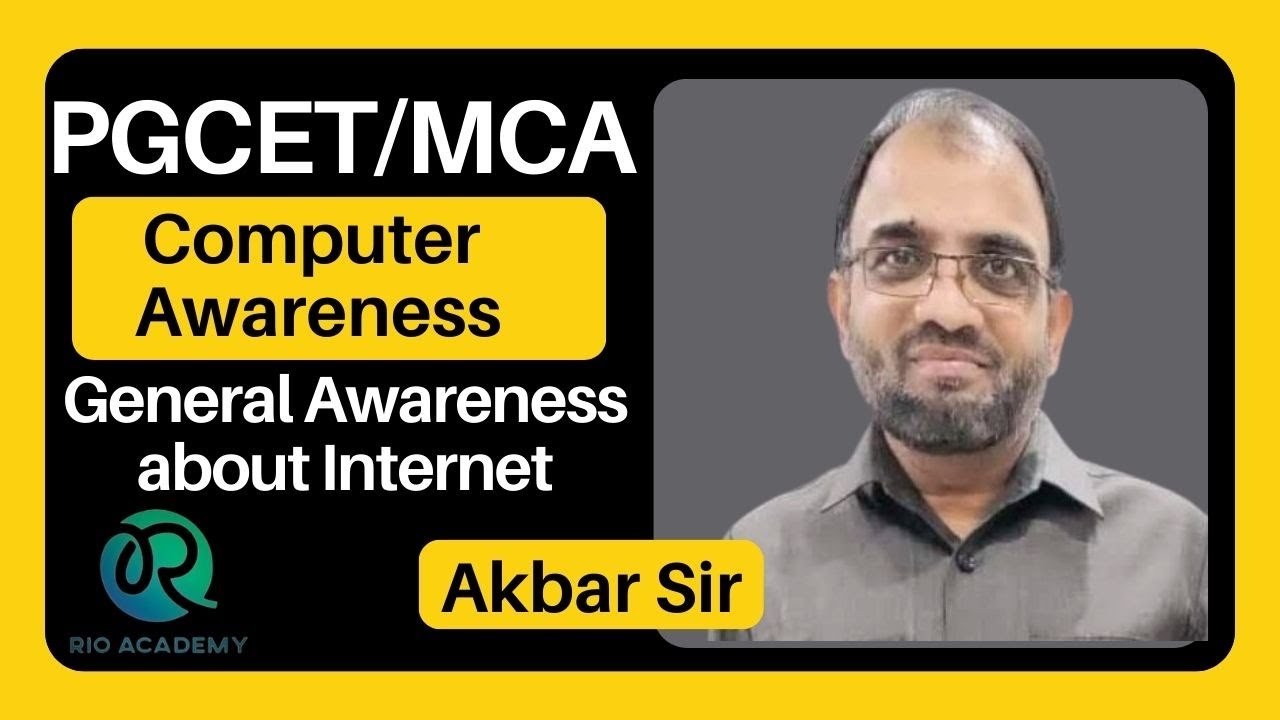 PGCET MCA | Computer Awareness | General Awareness about Internet