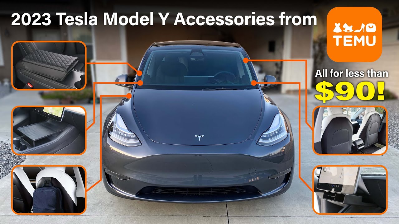 My First 2023 Tesla Model Y Accessories Haul from TEMU! / Is it Worth It? #temu #temuhaul