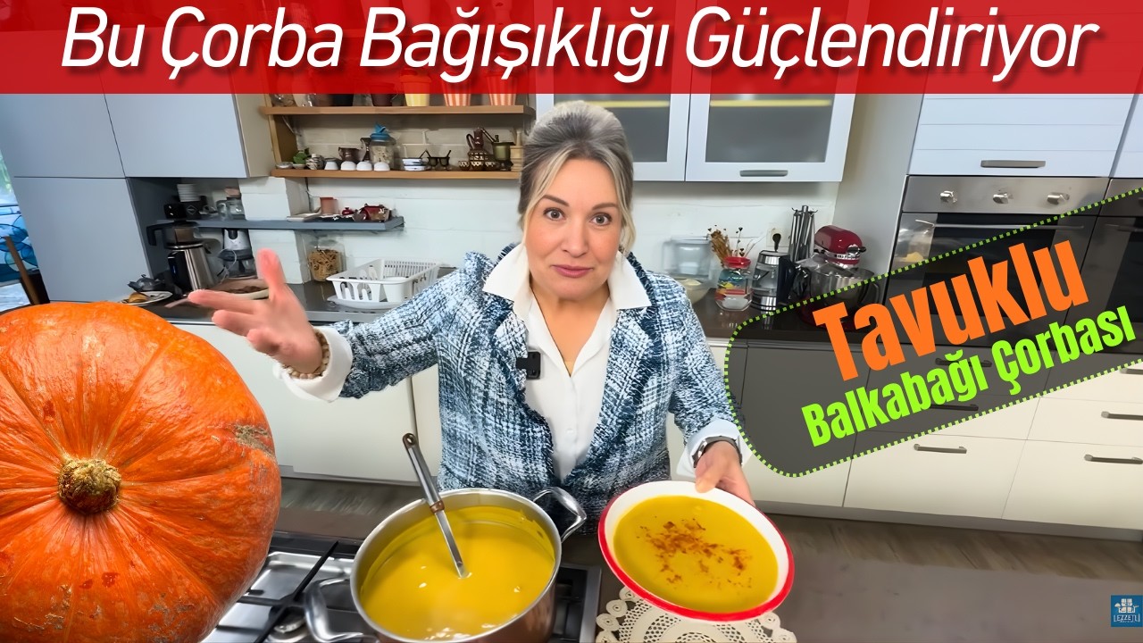 Tavuklu Balkabağı Çorbası Nasıl Yapılır? | Kışın En Şifalı Sebze Çorbası