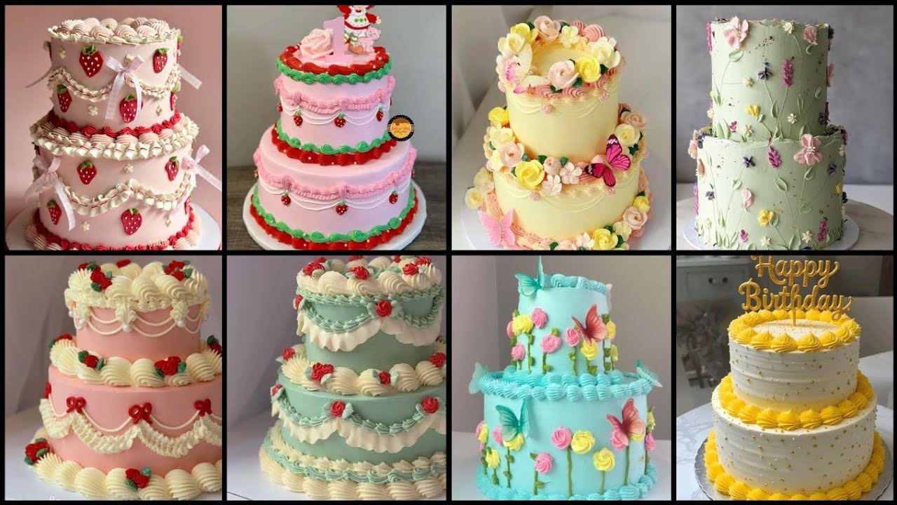 Amazing 50+ Two Tier Cake ideas | Best Simple 2 tier Cake Design