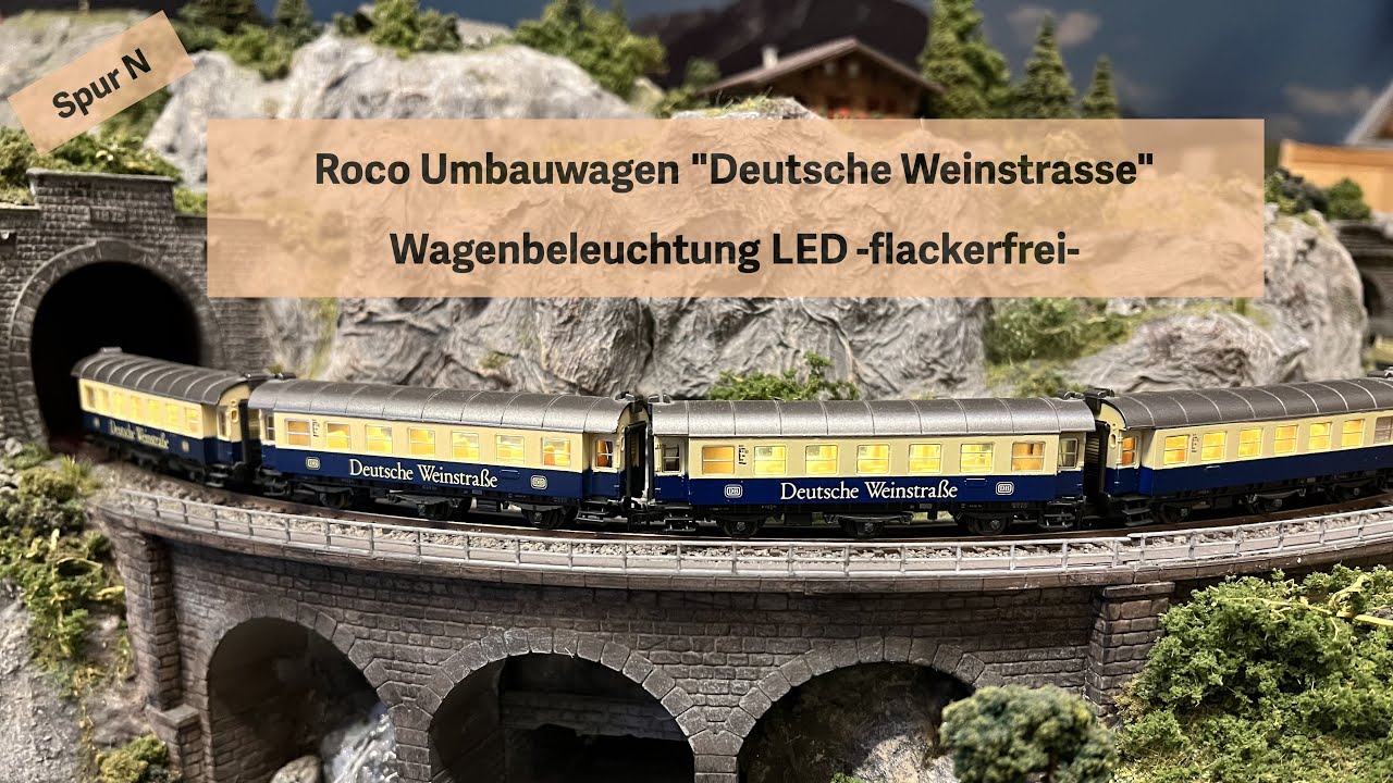 Modelleisenbahn Spur N Roco Umbauwagen -Deutsche Weinstrasse