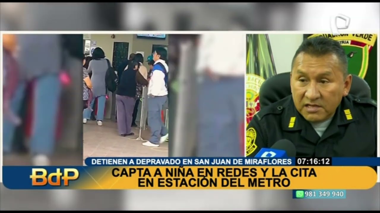 SJM: detienen a sujeto que captó a niña de 11 años a través de redes sociales